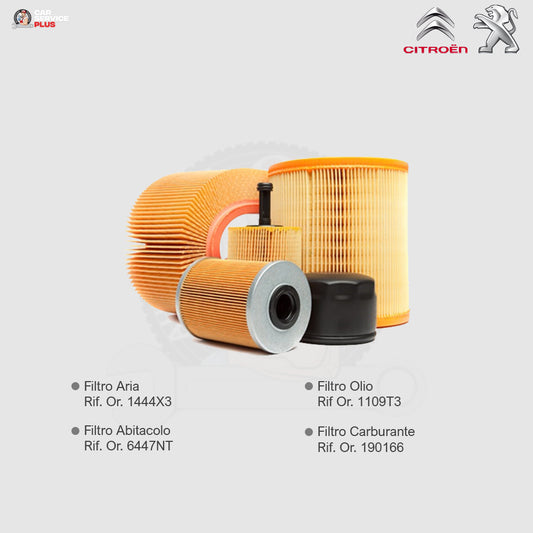 KIT Filtri Tagliando Citroen C2-C3 + Peugeot 1007 + Peugeot 307