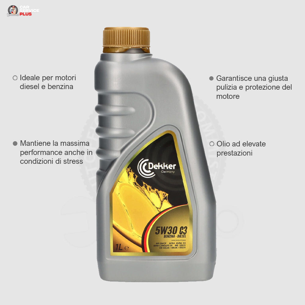 Olio motore 5W30 C3 - DEKKER