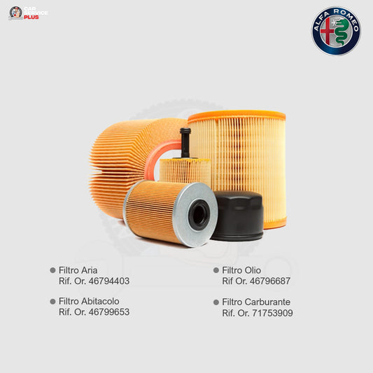 KIT Filtri Tagliando Alfa Romeo 147 1.9 JTD Cv 110