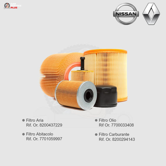 KIT Filtri Tagliando Renault Clio III Diesel Cv 65 + Nissan Micra Dci Cv 65